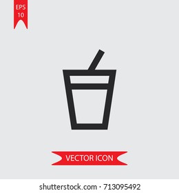Soda vector icon, illustration symbol