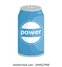 Icono vectorial de soda.Icono vectorial de caricatura aislado en soda de fondo blanco.