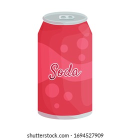 Soda vector icon.Cartoon vector icon isolated on white background soda.