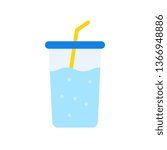 Soda vector illustration, Beverage flat design icon