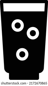Soda-Vektorgrafik auf transparentem Hintergrund.Hochwertige Symbole.Glyphen-Vektorsymbol für Konzept und Grafikdesign.