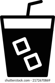 Soda-Vektorgrafik auf transparentem Hintergrund.Hochwertige Symbole.Glyphen-Vektorsymbol für Konzept und Grafikdesign.