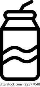 ilustración de soda Vector en un fondo transparente. Símbolos de calidad superior. Iconos vectoriales de línea delgada para el diseño de conceptos y gráficos. 
