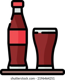soda vector on white background. isolated Vector icon