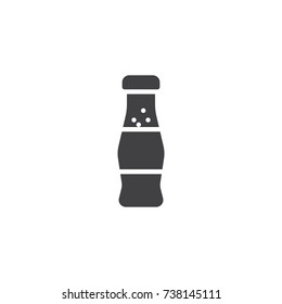 Soda water bottle icon vector, filled flat sign, solid pictogram isolated on white. Symbol, logo illustration.