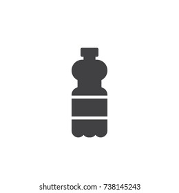 Soda water bottle icon vector, filled flat sign, solid pictogram isolated on white. Symbol, logo illustration.
