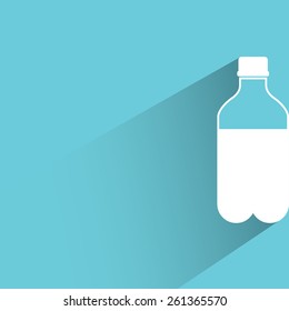 soda water, flat and shadow theme