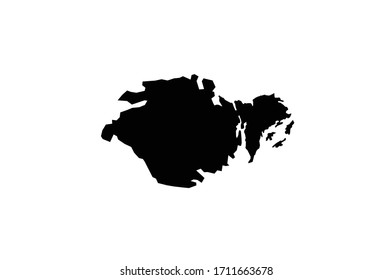 Sodermanland map Sweden province region shape 