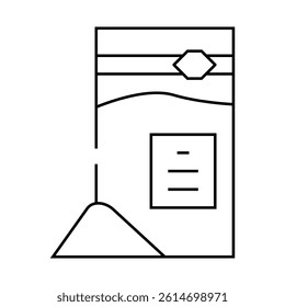 sodium benzoate line icon vector. sodium benzoate sign. isolated contour symbol black illustration