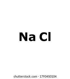 sodium chloride (NaCl), chemical structure