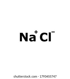 sodium chloride (NaCl), chemical structure