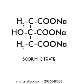 Sodium Citrate Formula High Quality Image And Vector