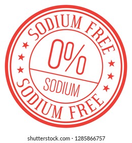 Sodium Free Red Stamp