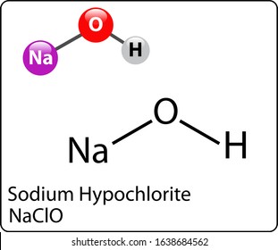 Sodium Hydroxide Molecule Structure Diagram