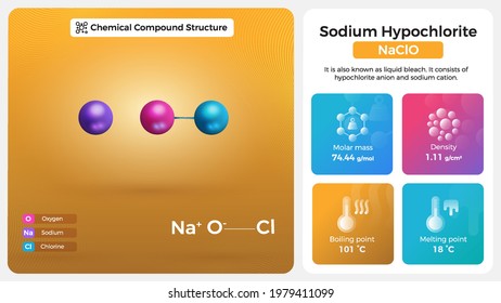 Sodium Hypochlorite Properties And Chemical Compound Structure