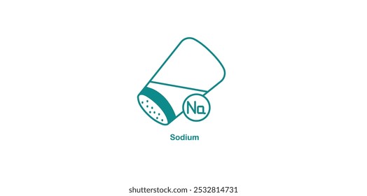 Sodium Icon Indicating Electrolyte Balance and Hydration