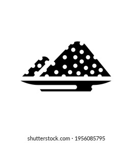 sodium nitrite glyph icon vector. sodium nitrite sign. isolated contour symbol black illustration