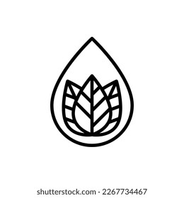 Icono de línea delgada libre de sodio y sulfato. Sello para el embalaje de productos de belleza. Ilustración vectorial moderna.