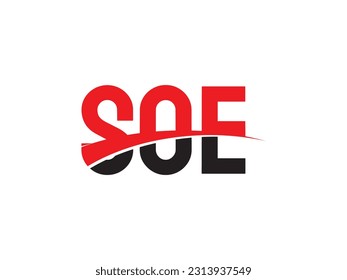 SOE Letter Initial Logo Design Vector Illustration