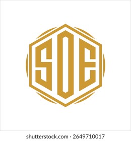 SOE three letter logo design template