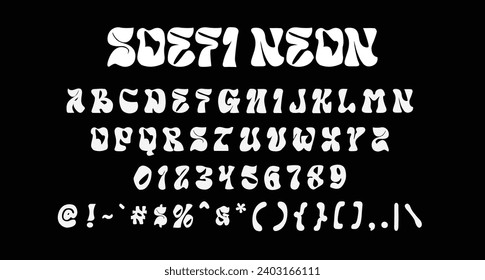 Soefi Neon Modern Display Font. Soefi Neon a display font, fun character.