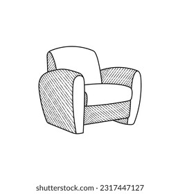 sofa armchair furniture logo vector illustration design template, logo for your company