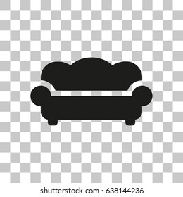 Sofa with armrest icon