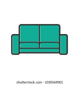 sofa, best sofa icon in trendy flat design 