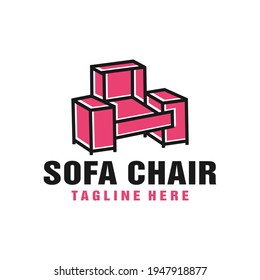 sofa chair furniture logo design