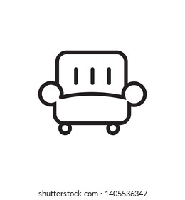 sofa chair icon vector illustration