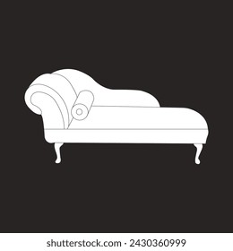 Sofa chair icon vector illustration simple design