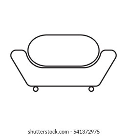 sofa, chair, icon, vector illustration EPS 10