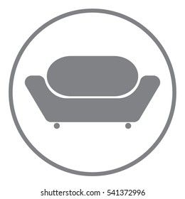 sofa, chair, icon, vector illustration EPS 10