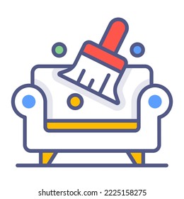 sofa cleaning Modern concepts design, Premium quality vector illustration concept. Vector symbol.