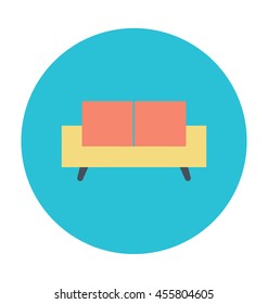 Sofa Colored Vector Illustration