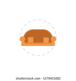 sofa colorful vector flat icon. sofa colorful vector flat icon. sofa colorful vector flat icon. 