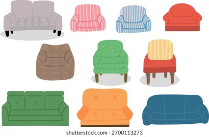 A sofa is a comfortable seat.