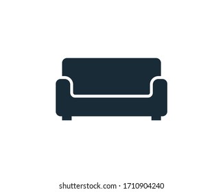 Sofa Couch Icon Vector Logo Template Illustration Design