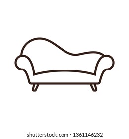 Sofa Couch Icon Vector Template