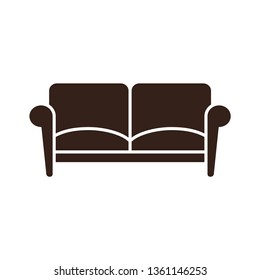 Sofa Couch Icon Vector Template