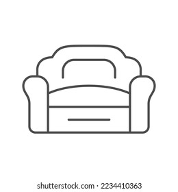 Sofa or couch line icon
