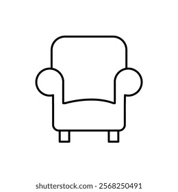 Sofa, couch line icon, vector Furniture symbol trendy style illustration for web and app..eps