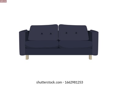 Sofa or couches colorful vector design isolated on white background