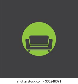 sofa cut identity template icon design element