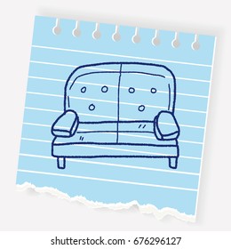 Sofa Doodle Stock Vector (Royalty Free) 676296127 | Shutterstock