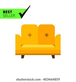 Sofa flat icon