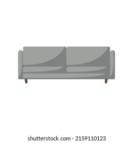 Sofa Flat Illustration. Clean Icon Design Element on Isolated White Background