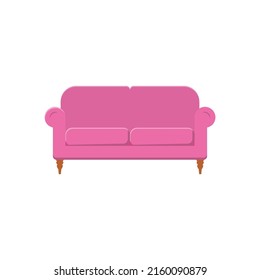 Sofa Flat Illustration. Clean Icon Design Element on Isolated White Background