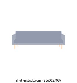 Sofa Flat Illustration. Clean Icon Design Element on Isolated White Background