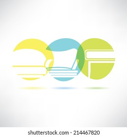 sofa furniture button, interior design concept